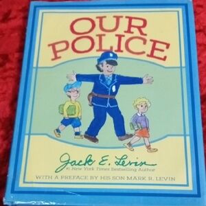 Blue and Yellow Retro Police Toy Set